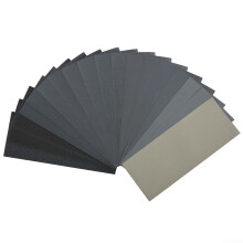 Silicon Carbide Sandpaper, 9 x 3.6 Inch Wet/Dry, Wood Furniture Metal Auto Polishing, 15Pack, DIY Workshop Sheets