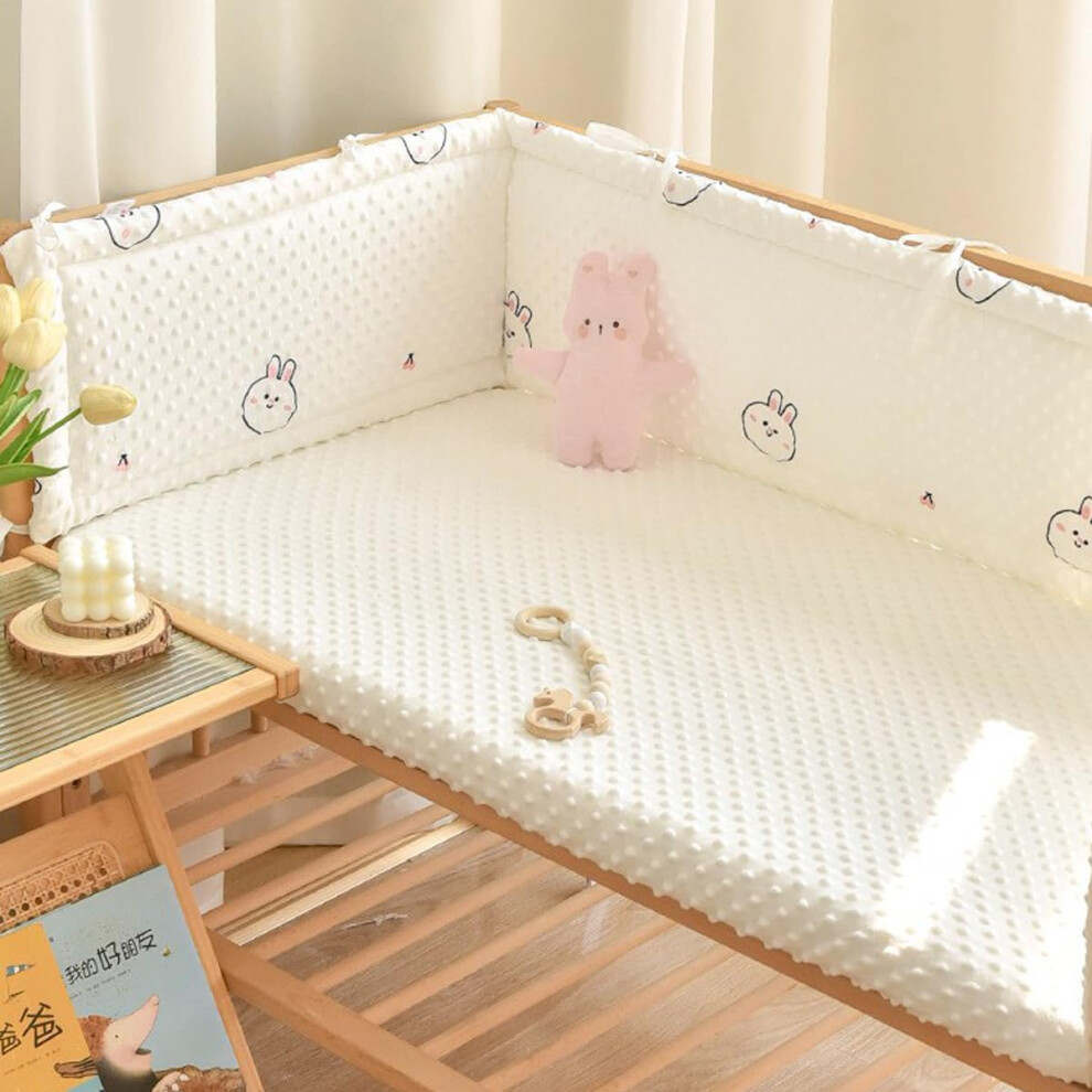 Bed Circumference Fall Protection Soft Polyester CottonFilled Edge Pads Hypoallergenic Bed Rail Bumpers A8 160X28cm