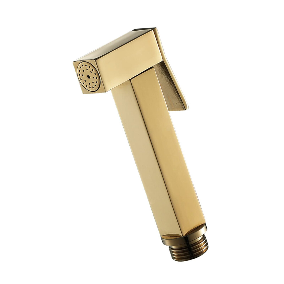 Handheld Sprayer Square Brass Cloth Diaper Sprayer Titanium Gold Finish For Toilet And Kitchen Cleaning 9199774382090