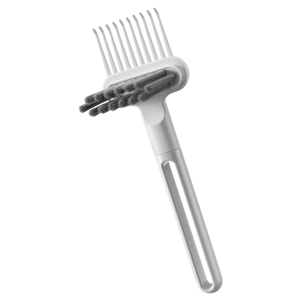 Gray Comb Cleaner 2In1 Hair Brush Cleaner Remover Tool Nonslip For Salon Barber Beauticians