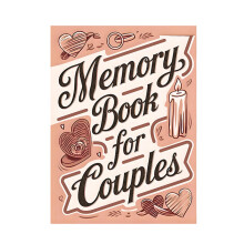 Memory Book for Couples Photo Scrapbook 58Page Travel Adventure Honeymoons Valentines Keepsake Album