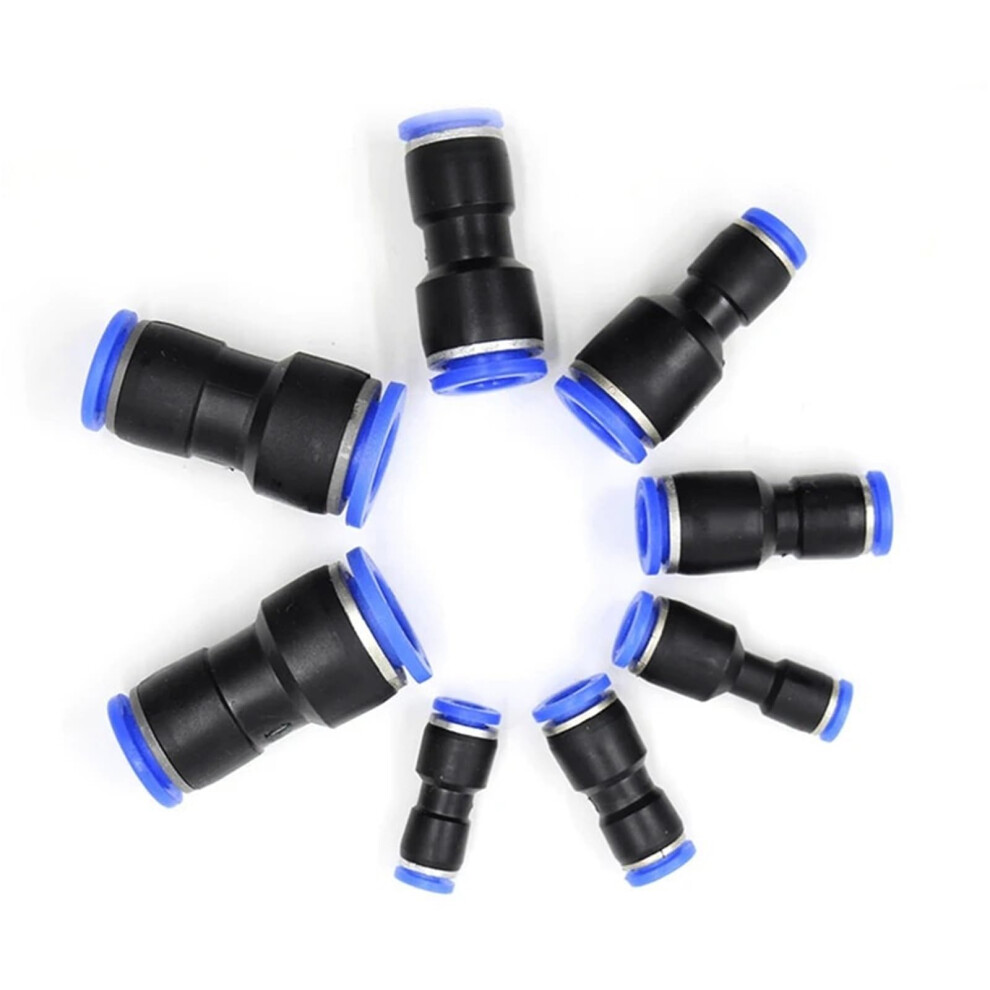 Pneumatic Push In Fittings 4Mm To 6Mm Straight Air Hose Connectors Leakproof Quick Connect 10Pcs 9199774382526