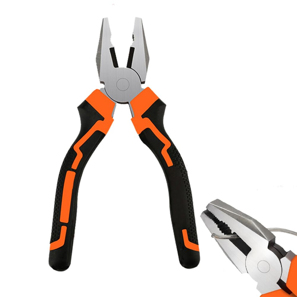 Combination Pliers 8Inch Heavyduty Lineman Tools Steel Leverage Cutting Crimping Wire Twisting Pulling Nails 9199774382564