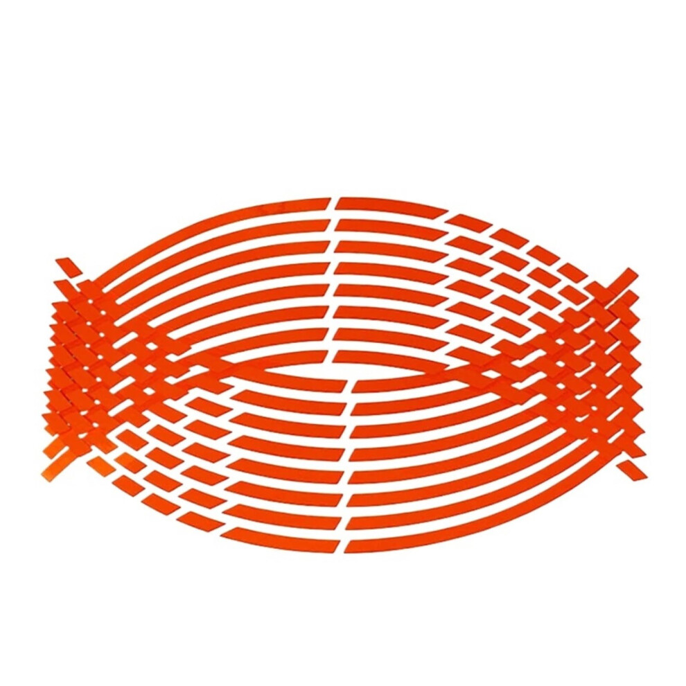 Motorcycle Rim Tape Strips Reflective Wheel Stickers Visibility Weather Resistant Black 9347817286564