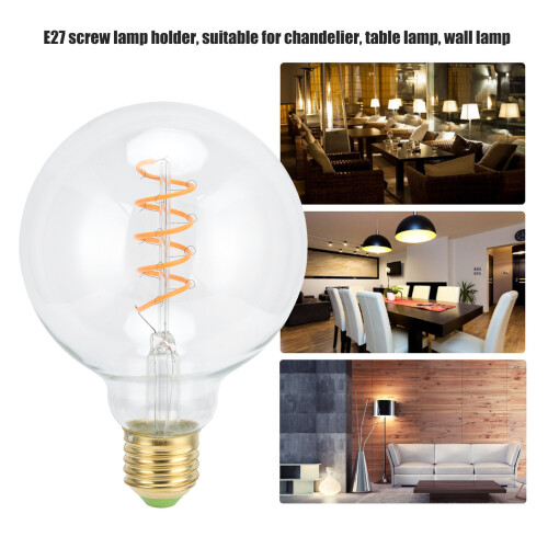 Lampadina LED G95 4W 14x9.5x9.5cm Luce calda E27 2
