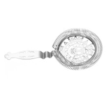 Stainless Steel Cocktail Strainer with Ergonomic Grip and Uniform Holes for Professional Bartenders