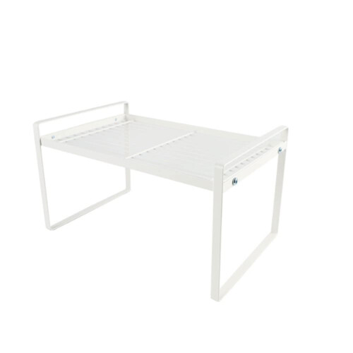 Mini Kitchen Storage Rack White Etagere For Kitchen Cabinets SpaceSaving Shelves Adjustable MultiTier