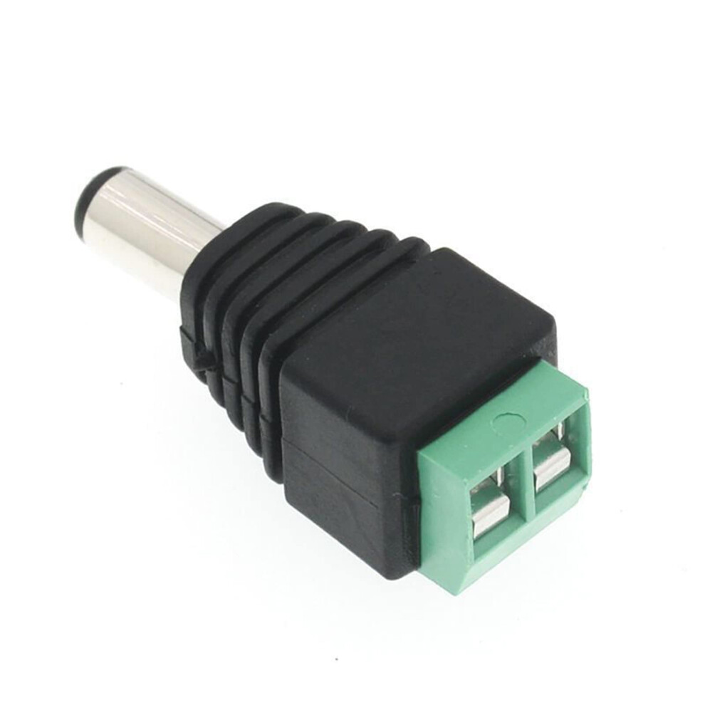10 Pcs 5.5X2.5mm Male Dc Power Jack Adapter Barrel Connector For Cctv Camera And Led Strip 9094768642900