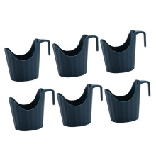 6pcs Disposable Cup Sleeves with AntiScald Design and Comfort Grip for Hot Drinks Blue