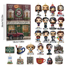 (Gilmore Girls)Hamburgers Fries squadra di calcio Natale calendario avvento scatola cieca conto alla rovescia