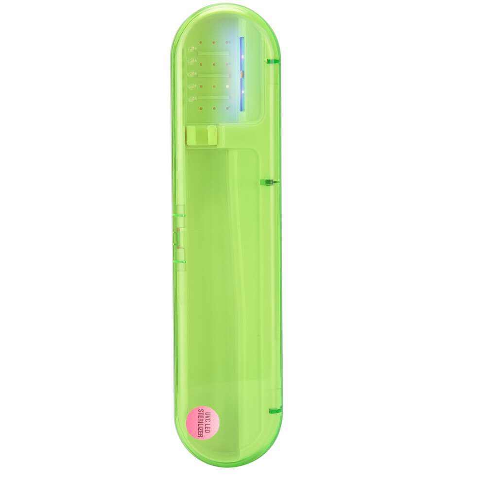 Portable Rechargeable Toothbrush Case Sanitizer, Safety Feature For Home And Travel, Seal Protection, Multi-Purpose Use, Fits All Toothbrushes