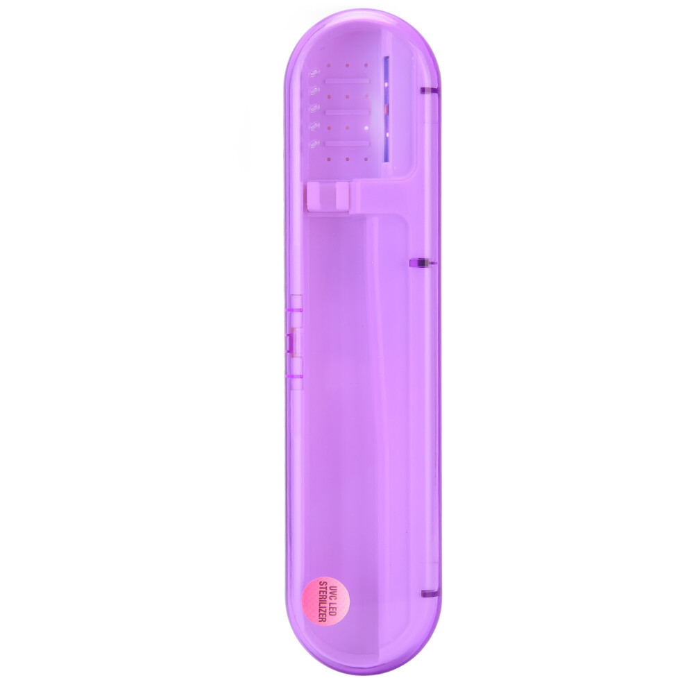 Light Uv Toothbrush Case Sanitizer, Portable Rechargeable Travel Toothbrush Holder, Sturdy And Durable, Seal Protection, Multi-Purpose (Small)