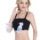 Maternity Bra for Breast Pump Use, Adjustable Breastfeeding Nursing Bra with Soft Elastic Fabric and Front Clasp Design, Hook-and-Loop Back Panel 1