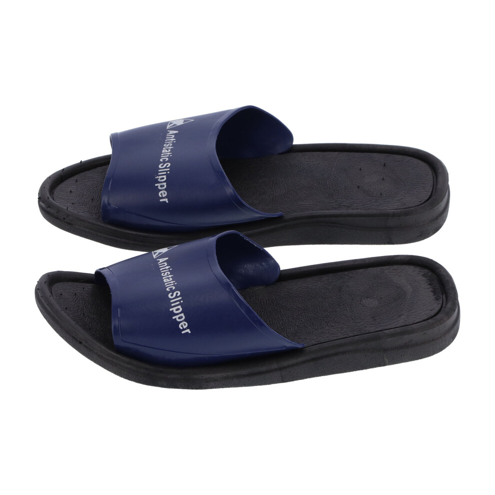 Antistatic Pvc Slippers Dustproof Work Shoes Black Blue Size 44 9351377996412