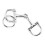Silver Equestrian Horse Snaffle Bits Keychain DShaped Durable ZineAlloy 8