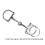 Silver Equestrian Horse Snaffle Bits Keychain DShaped Durable ZineAlloy 6
