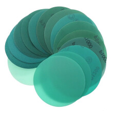 Dust Sanding Disc 5 Inch Hook And Loop 125mm Aluminum Oxide PET Film Wet Dry Grits 602000 20Pcs 80/400 Grit