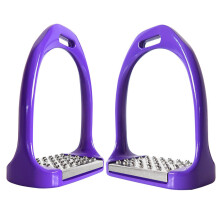 Safety Stirrups For Adults Horse Riding Stirrups Lightweight Saddle Pain Relief Wear Resistant Purple 120mm Anti Skid