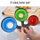 Silicone Collapsible Funnel Set 3pcs Wide Mouth Kitchen Funnels with Handle for Easy Storage 2
