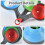 Silicone Collapsible Funnel Set 3pcs Wide Mouth Kitchen Funnels with Handle for Easy Storage 5