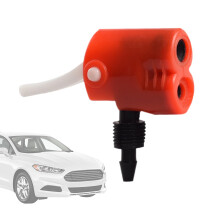 Air Pump Nozzle Large Outlet DualUse Inflator For Cars Motorcycles Bicycles Soccer Balls Volleyballs Red