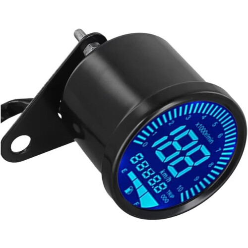 Digital Motorcycle Odometer Tachometer Dual Display Gauge Panel Easy Installation 1