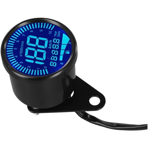 Digital Motorcycle Odometer Tachometer Dual Display Gauge Panel Easy Installation 2