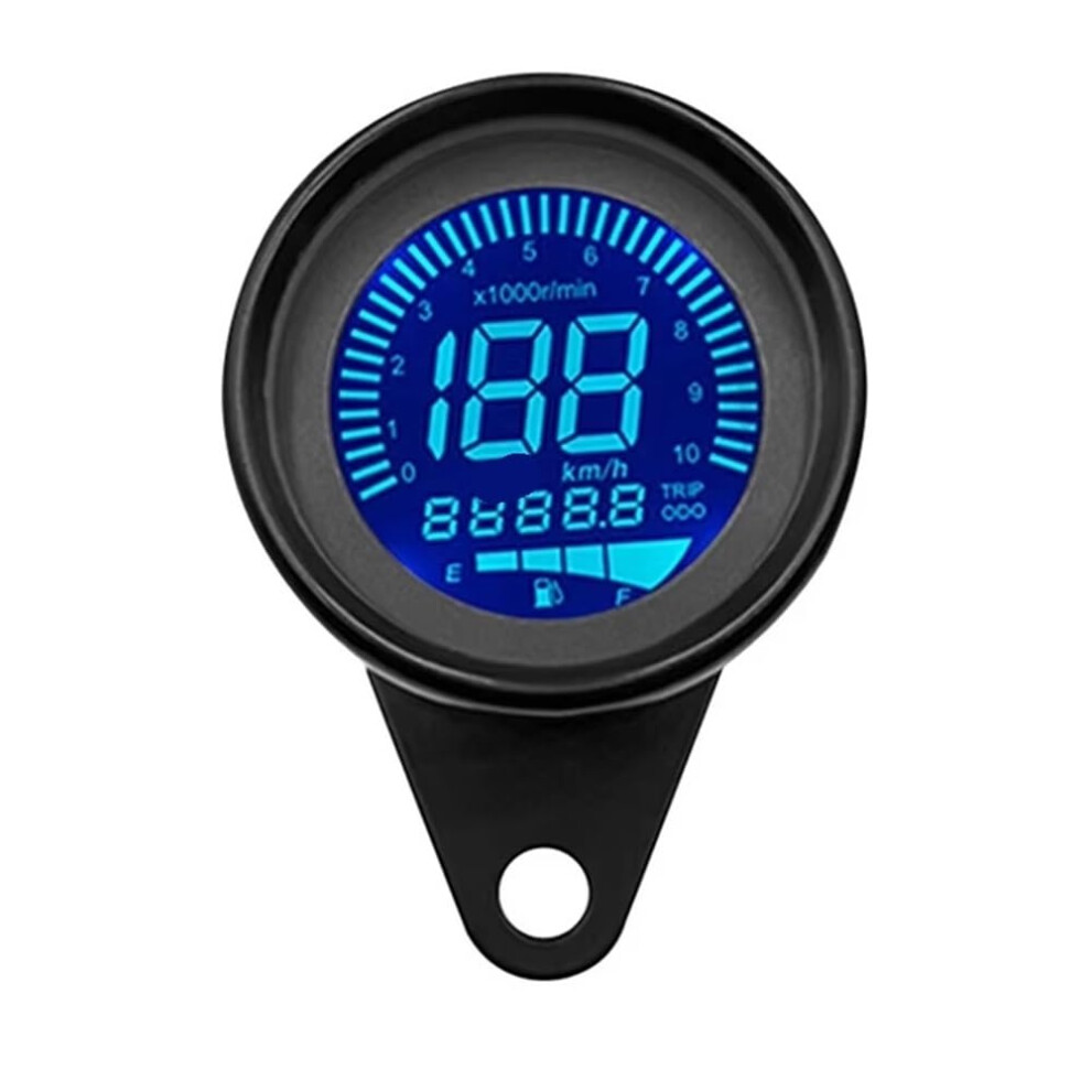Digital Motorcycle Odometer Tachometer Dual Display Gauge Panel Easy Installation 9164114193131