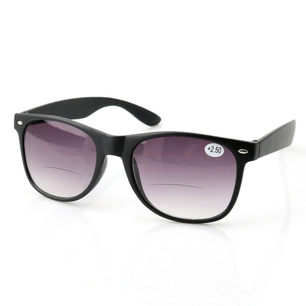 UV400 Bifocal Eyewear, Lightweight Reading Sunglasses with 100% UVA and UVB Protection, Stylish Frame with +2.5 Diopter Lower Lens, Durable PC