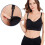 Comfortable Nursing Bra for Breastfeeding, One-Step Feeding Clasp Soft Elastic Fabric Maternity Bra, Adjustable Straps Universal Pump Compatibility 3