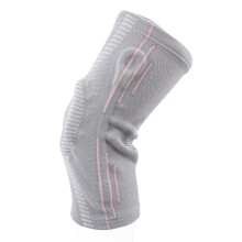 Knieschoner mit Patellapolster, seitliche Stabilisatoren, Grau, Größe L, 34-40cm