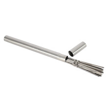 BBQ Skewers 50pcs Stainless Steel 35cm Flat Wide AntiRoll Reusable Kebab Skewers for Grilling
