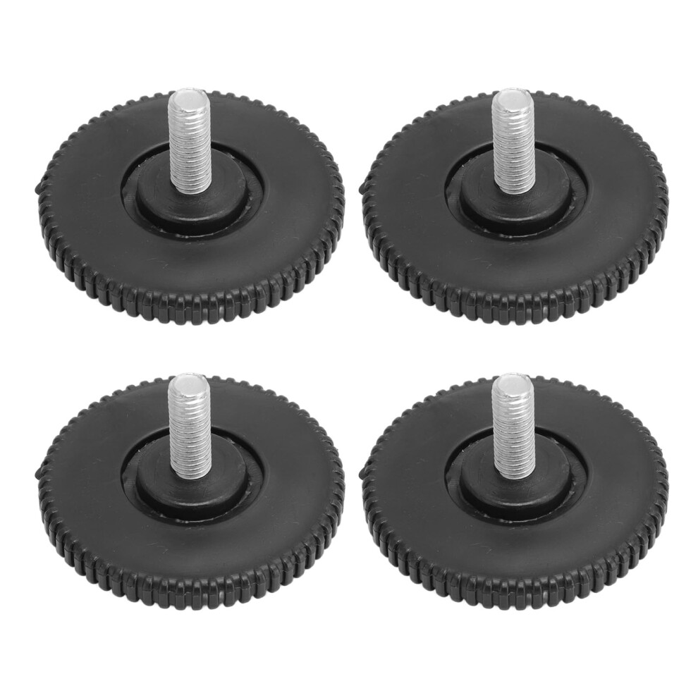 4Pcs Rubber Feet Screw On Heavy Duty Screws Included Floor Protectors For Tables Chairs Furniture 9199774387163