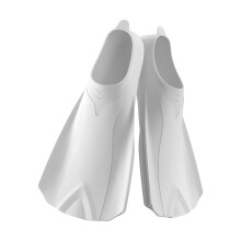 Swim Fins Adult Training 2945, Silicone Adjustable Lightweight Fins, Soft Comfort For Kids And Adults FS200 White