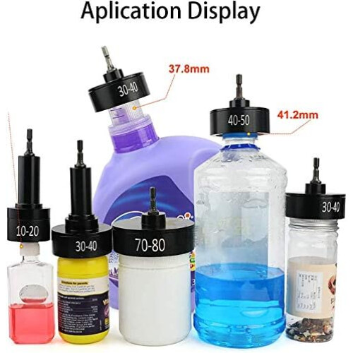 Electric Bottle Capping Machine Accessory Pointy Capping Heads With Rubber Insert For 3040mm Caps 1