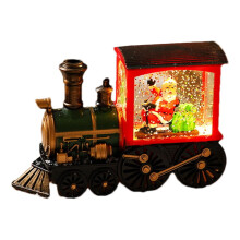 Christmas Snow Globes Lantern Retro Water Lantern Centerpiece Battery Operated Snow Globe 5.31 X 1.97 X 3.46 Inches