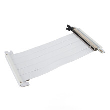 20cm Weißes PCIe 4.0 x16 Riser Kabel 180 Grad Flexibles GPU Verlängerungskabel