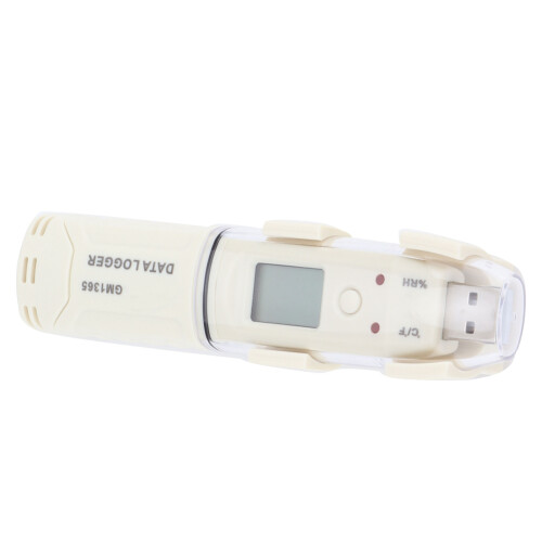 GM1365 Temperature & Humidity Recorder - 32,256 Data Points, ABS