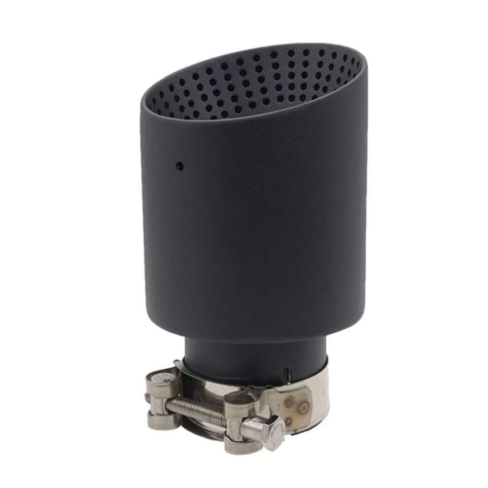 Car Exhaust Tip 63Mm 76Mm Matt Stainless Steel Muffler Tip With Noise Reduction Black 9426802675900