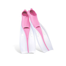 Flipper Adult Snorkeling Professional Long Foot Fins 58cm Pink L NonSlip TPR for Men Women Scuba Diving