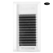 Easy Fan Volume Lashes, Premium Materiaal Dubbele Verdichting Levendig Effect Extensions Voor Professioneel Gebruik (Klein, Puur Zwart Mat) Voor