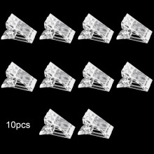 Polygel Nail Forms Quick Building Nail Tool UV LED Builder Clamps Finger Nail Extension Reusable Transparent Gel Nail Clips Eco Friendly High Quality