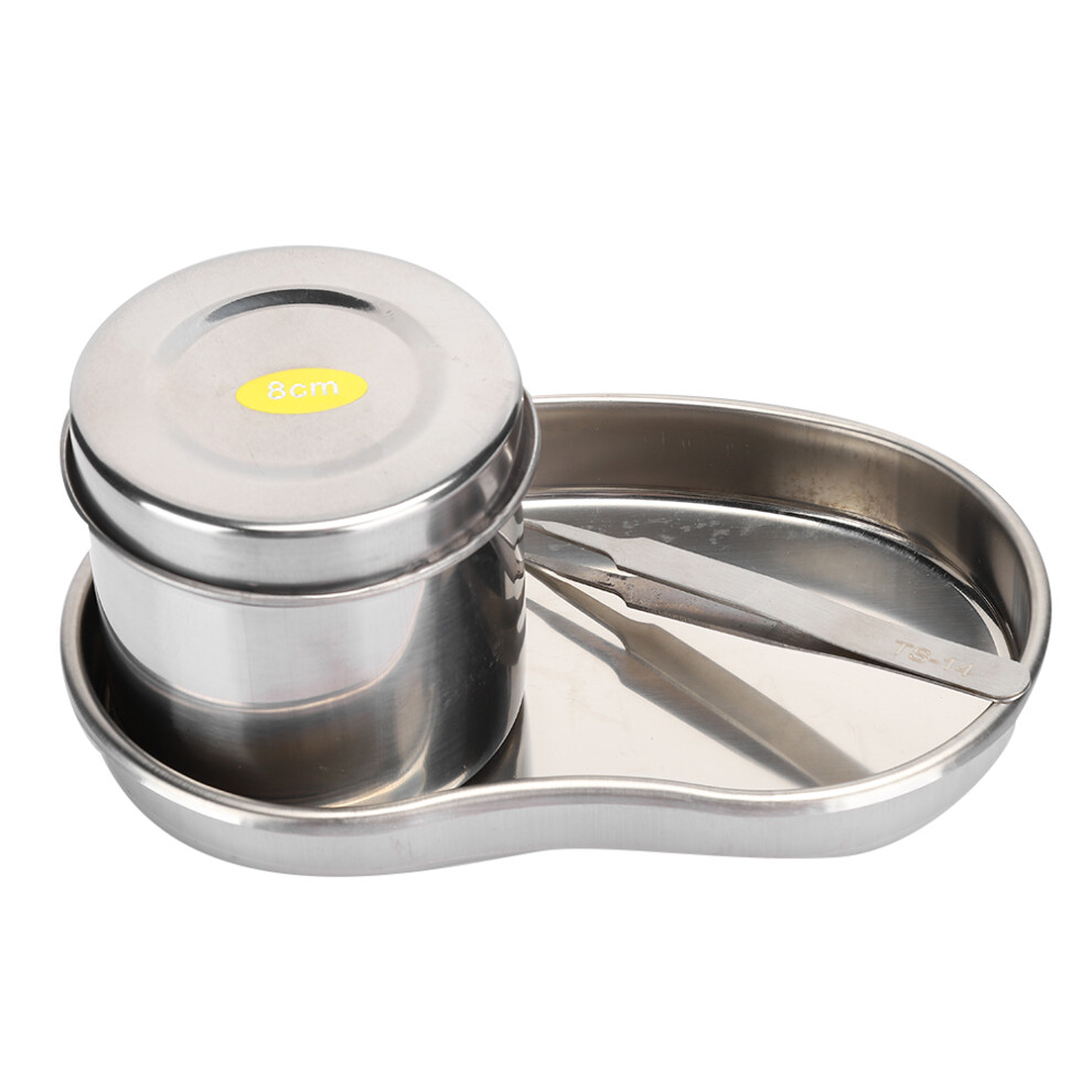 Stainless Steel Tray for Medical Lab, Reusable Metal Kidney Dish with Premium Quality Material Corrosion Resistant Large Capacity Surgical Dental