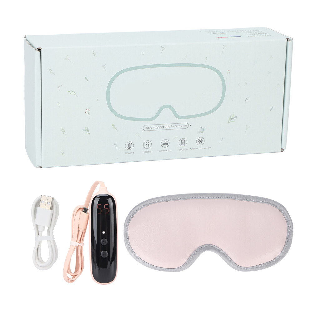Multi-Mode Eye Massager with Independent Heat Function, Ideal for Migraine Relief and Sleep Enhancement - Features Four Precision Motors and USB