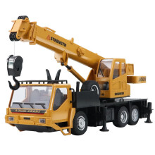 Kids Construction Playset, Rotation to Both Sides and Lights & Sounds in Die-Cast Engineering Vehicle Model Toy, Interactive Transportation Model