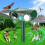 Efficient And Practical Solar Animal Repeller, Humanized Design with Ultrasonic Cat Deterrent Outdoor and Motion Sensor Function, Eco-Conscious Pest 2