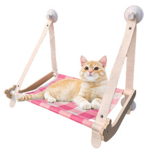 Cat Window Bed Perch Breathable Pink Window Hammock Suction Cup 56x53x37 cm For Indoor Cats