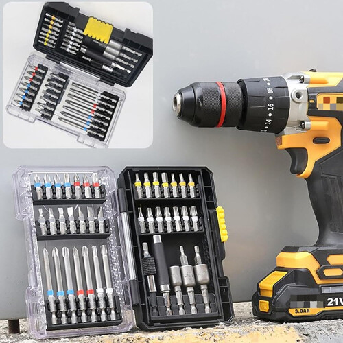 43Piece Magnetic Impact Nut Driver Set For Impact Drill Socket Adapters Pivoting Nut Setter Storage Box 1