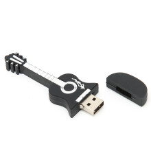Clé USB en forme de guitare 128 Go, mince, noire