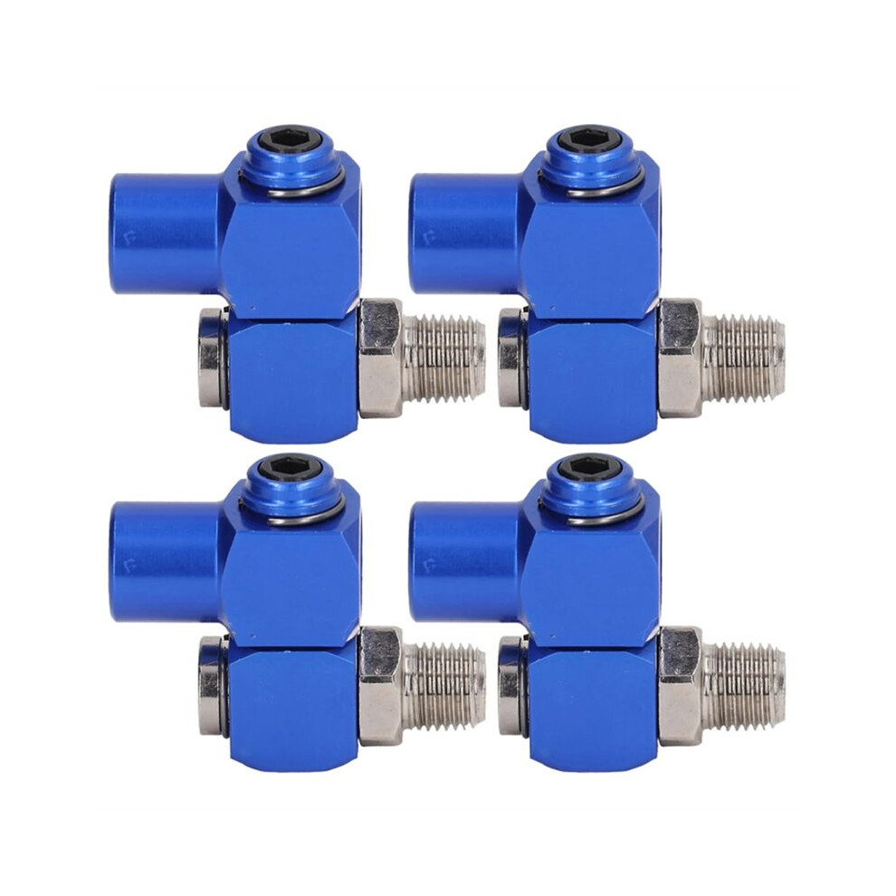 New 1/4In Npt Swiveling Air Fitting Hose Connector 360 Rotating Pneumatic Tool Adapter 150Psi(4Pcs ) 6032114349397
